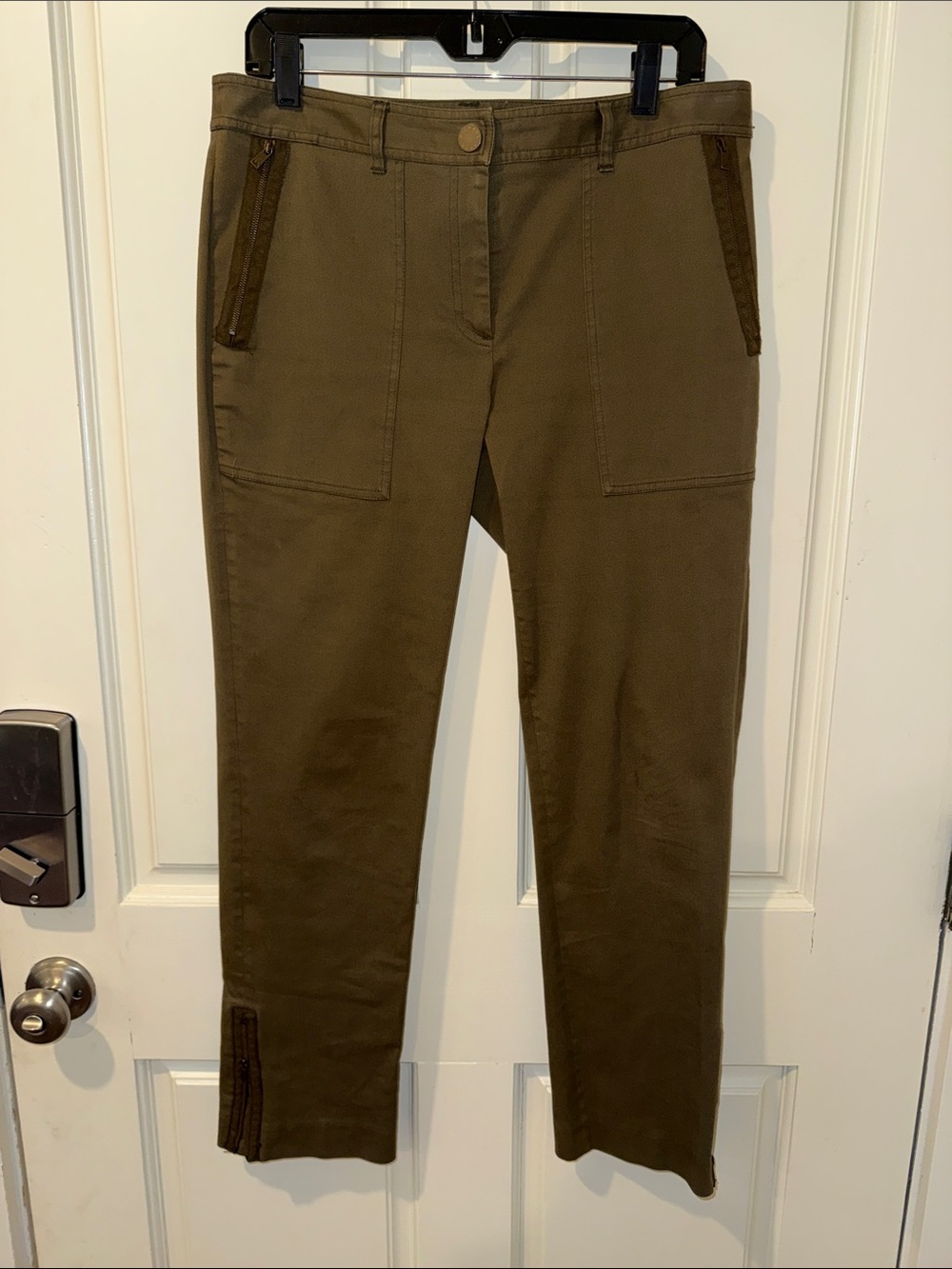 Women’s Olive Green Slim Pants